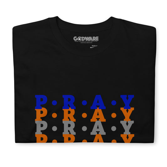 Pray - Soft Style Cotton T-Shirt (orange multi)