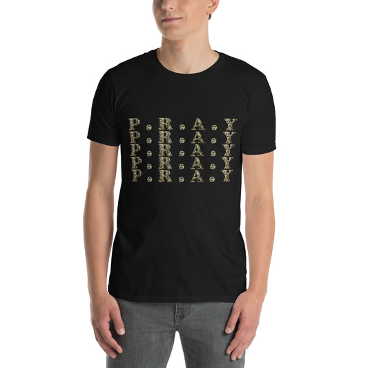 Pray Softstyle Cotton T-Shirt - Camo print