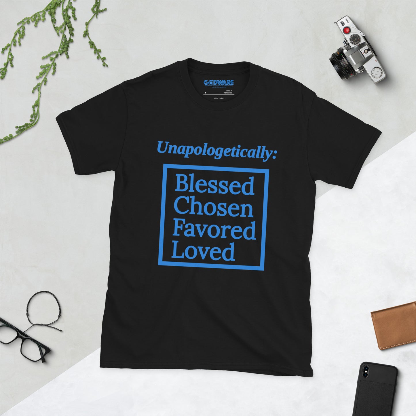 Unapologetic short-sleeve classic t-shirt (Detroit Blue)