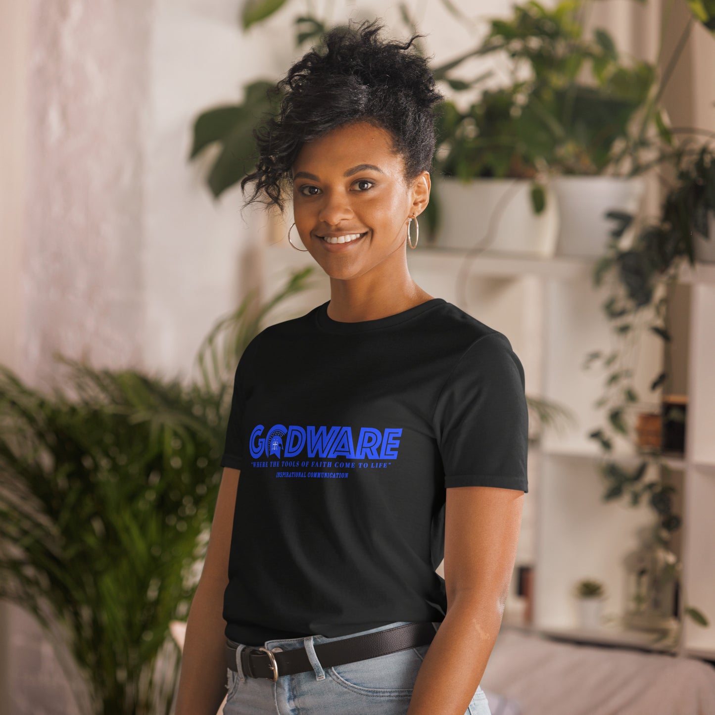 Godware short-sleeve crew neck T-Shirt - royal print