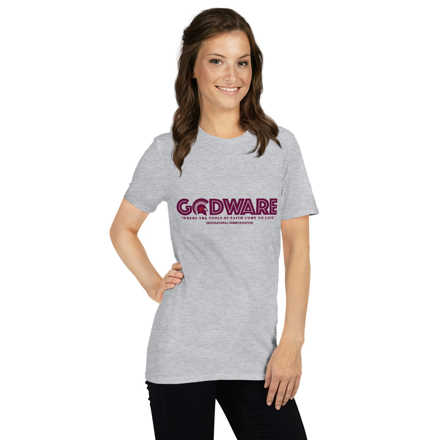 Godware short-sleeve crew neck T-Shirt (Wine print)