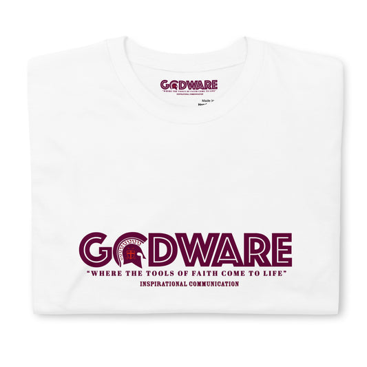 Godware short-sleeve crew neck T-Shirt (Wine print)