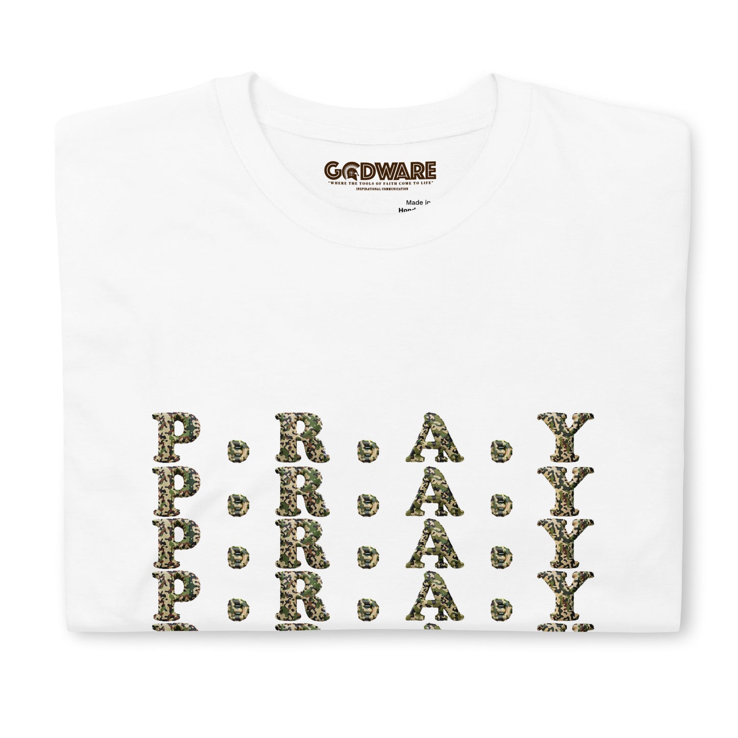 Pray - Softstyle Unisex Cotton T-Shirt - Camo print