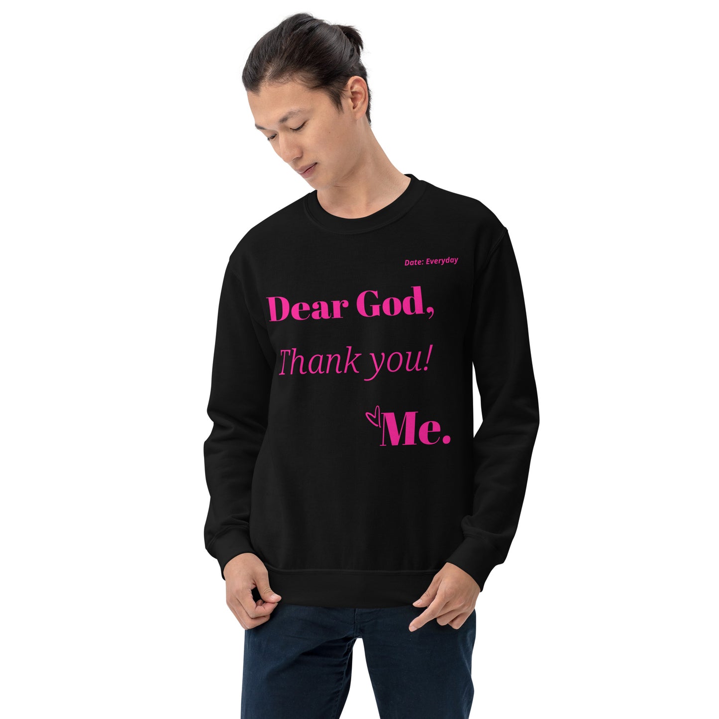 Dear God Unisex Sweatshirt - Pink Print