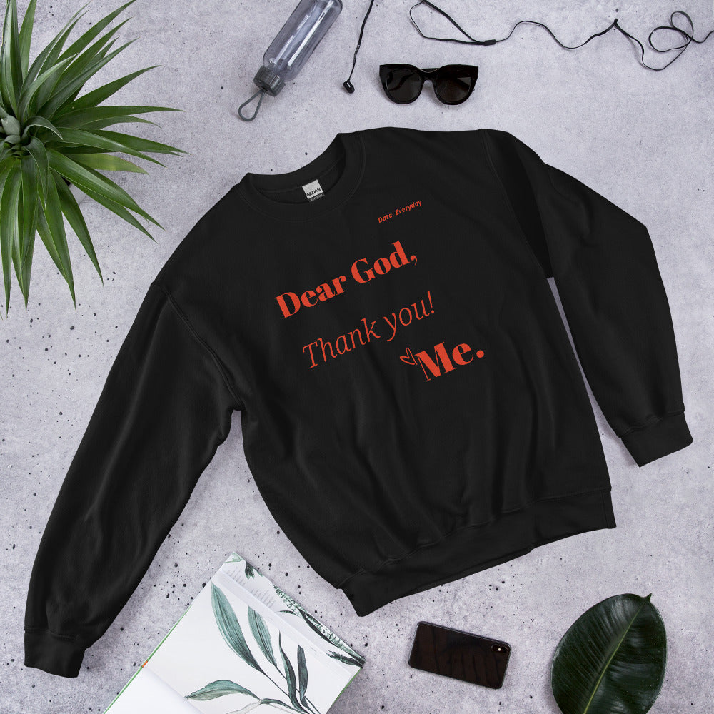 Dear God Unisex Sweatshirt - Red Print