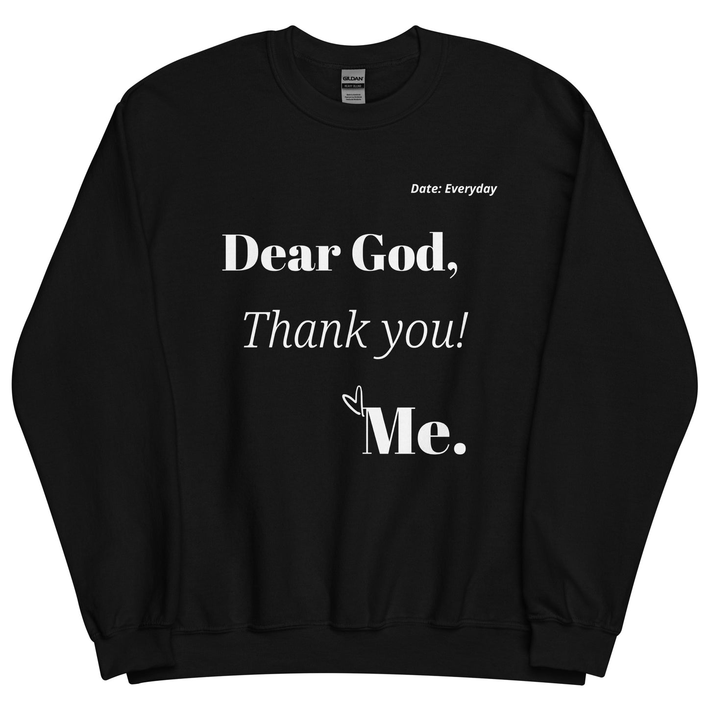 Sweatshirt - Dear God, White Print