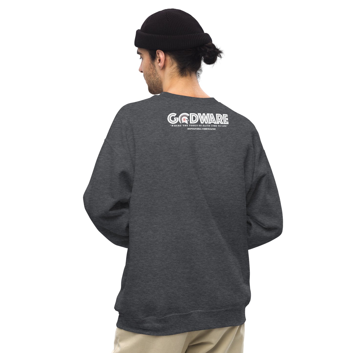 Prayer crew neck Sweatshirt - White print