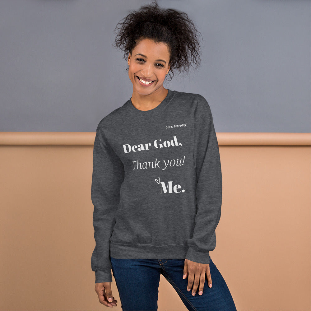 Sweatshirt - Dear God, White Print