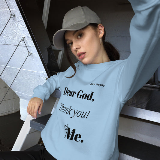 Sweatshirt - Dear God Unisex, black print