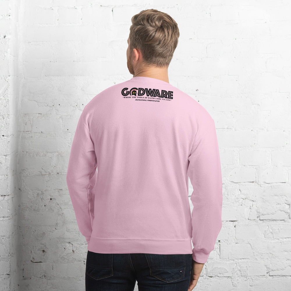 Prayer crew neck Sweatshirt - Black Print