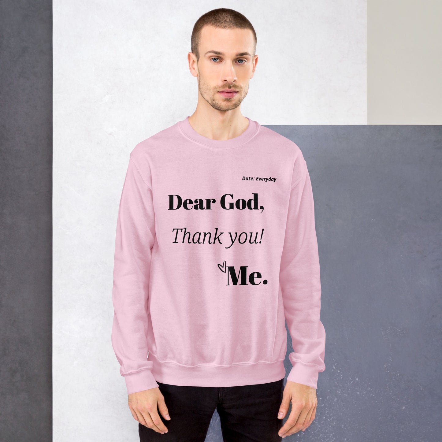 Dear God Unisex Sweatshirt - black print