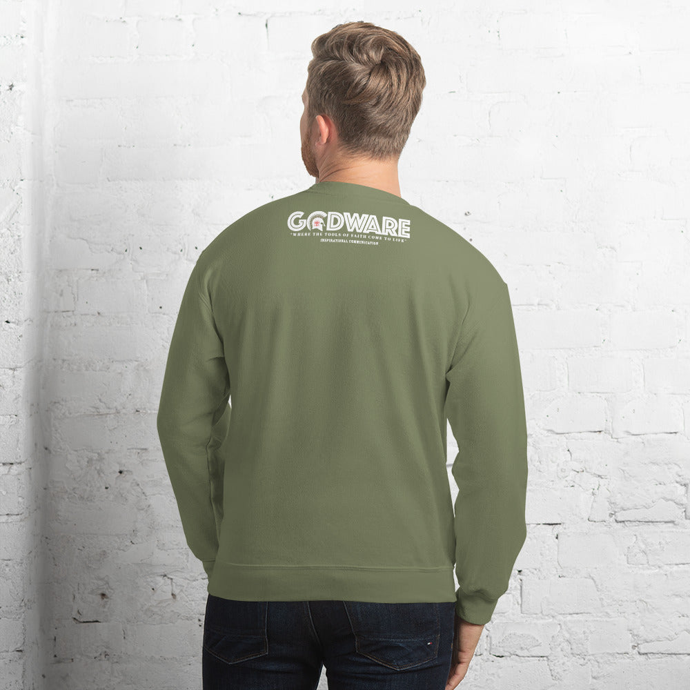 Prayer crew neck Sweatshirt - White print