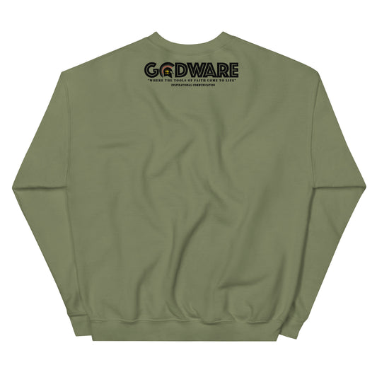 Attributes of God Crew Neck Sweatshirt - Black Spiral