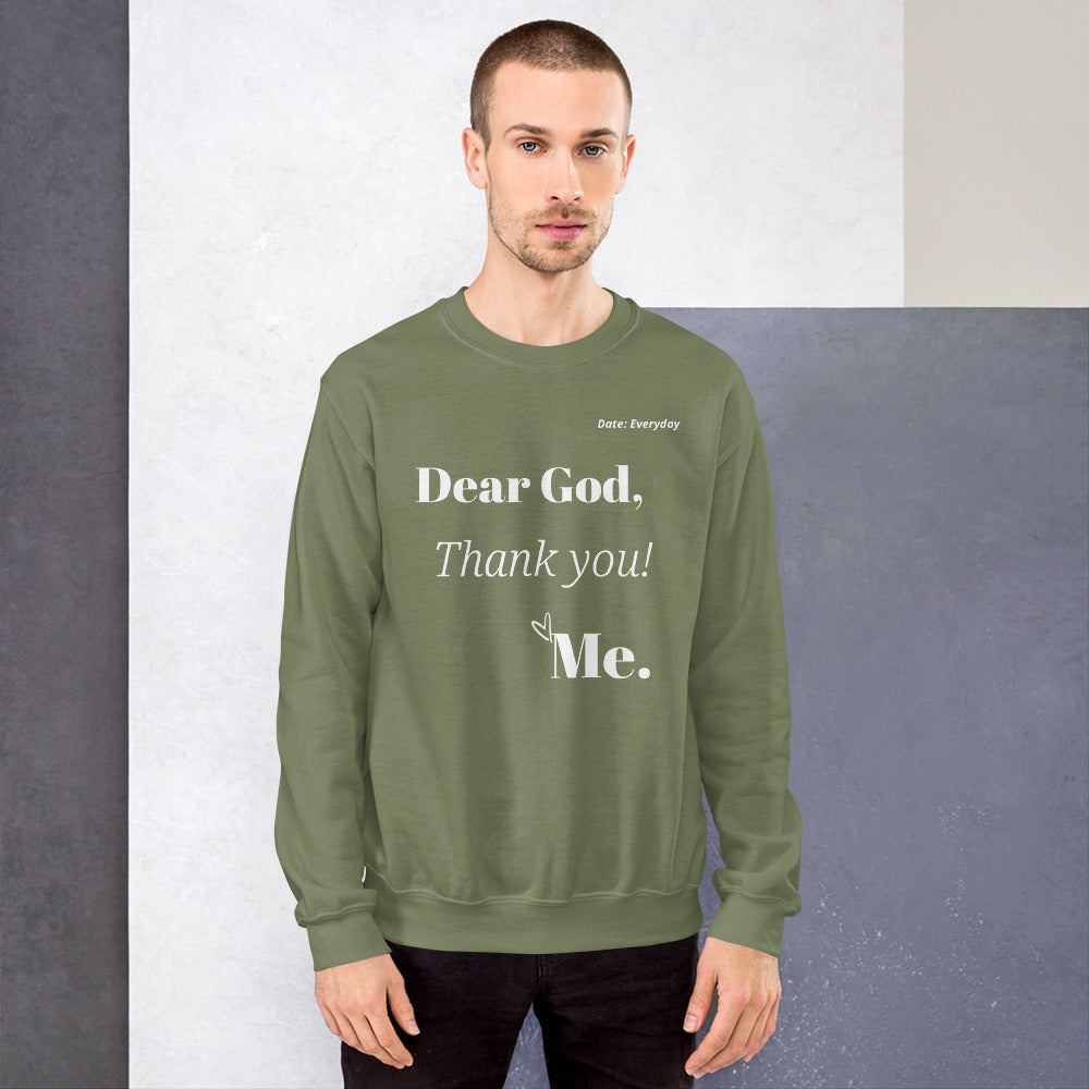 Sweatshirt - Dear God, White Print