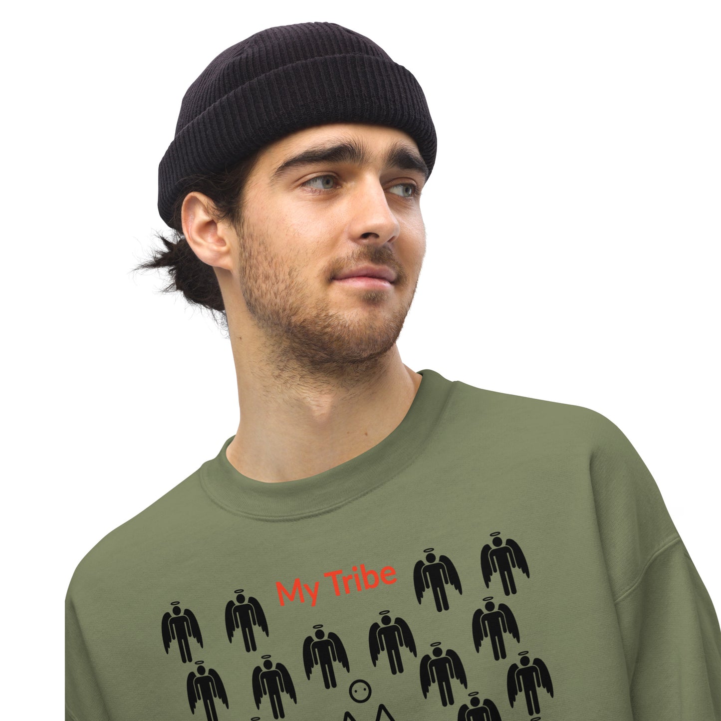 My Tribe Inspirational Sweatshirt - Black print