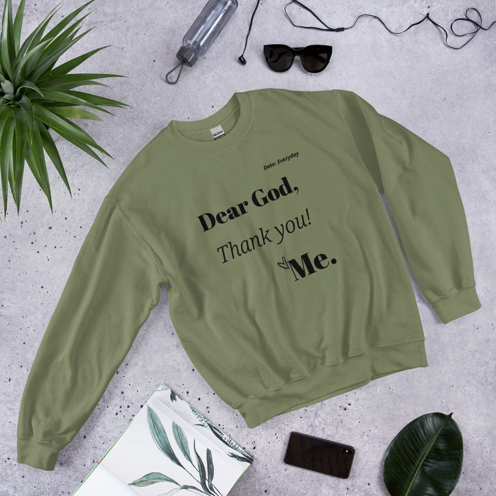 Dear God Unisex Sweatshirt - black print