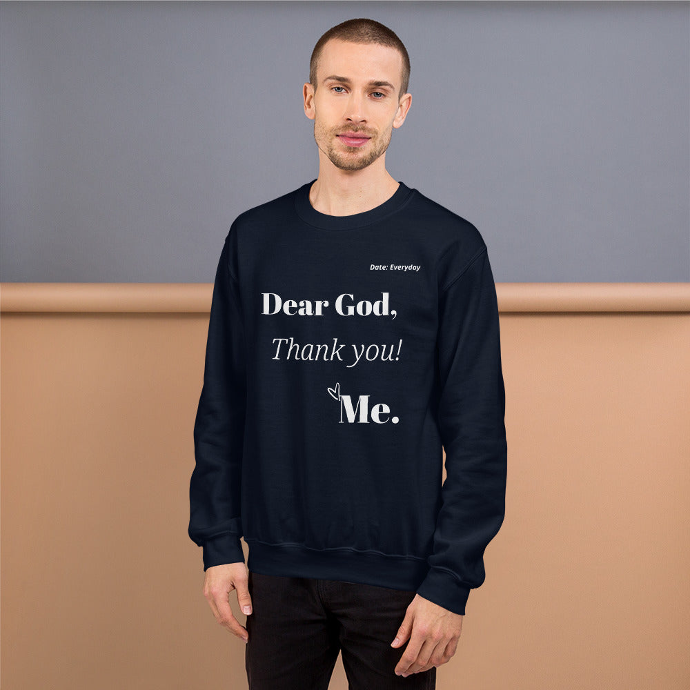 Sweatshirt - Dear God, White Print