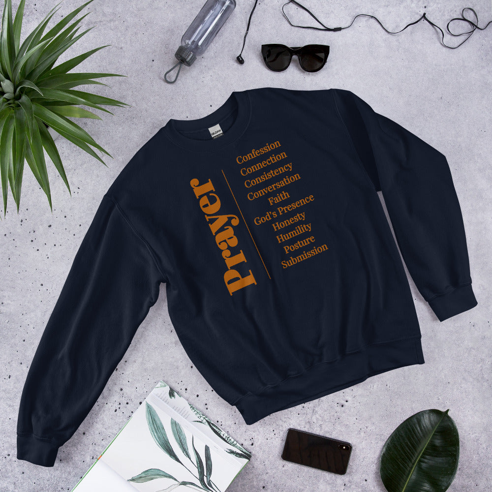 Prayer crew neck Sweatshirt - Wheat print