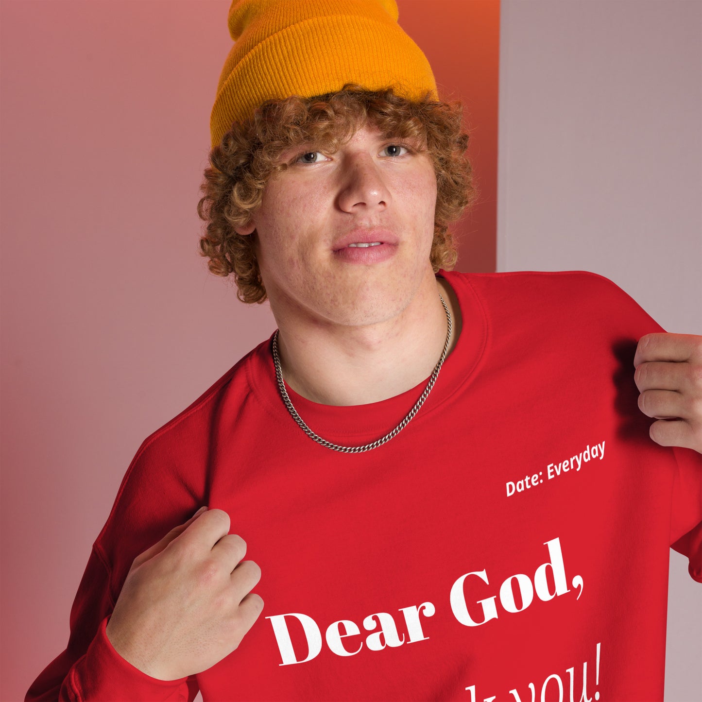 Sweatshirt - Dear God, White Print