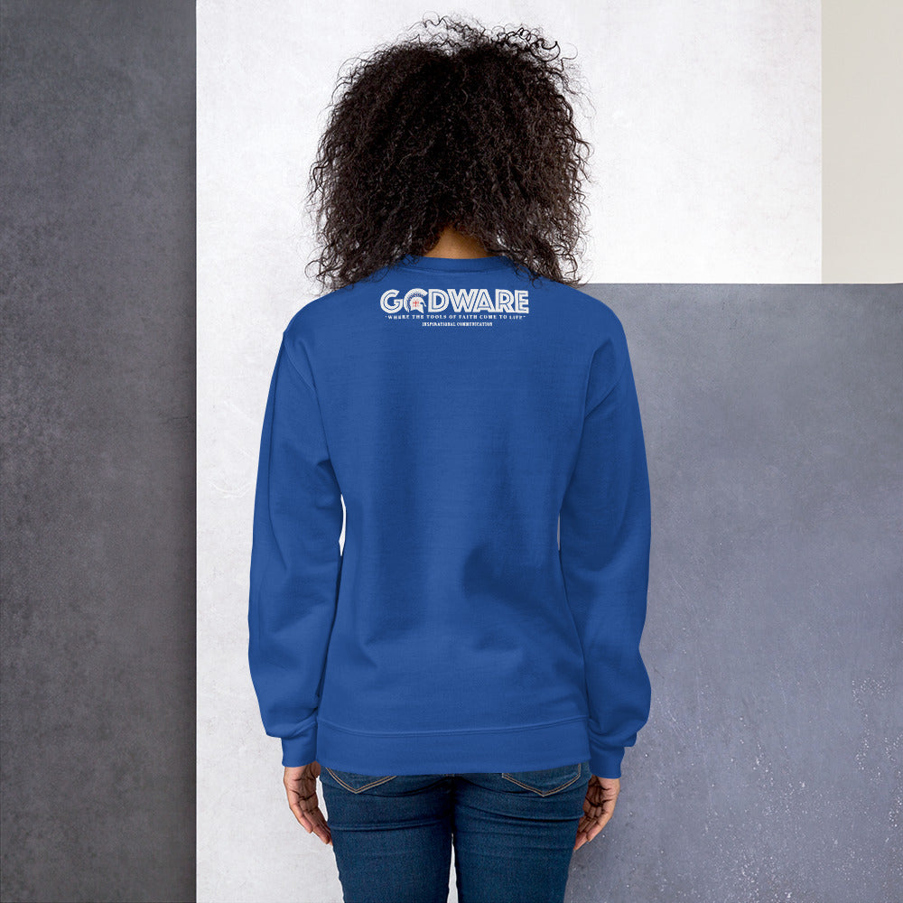 Prayer crew neck Sweatshirt - White print