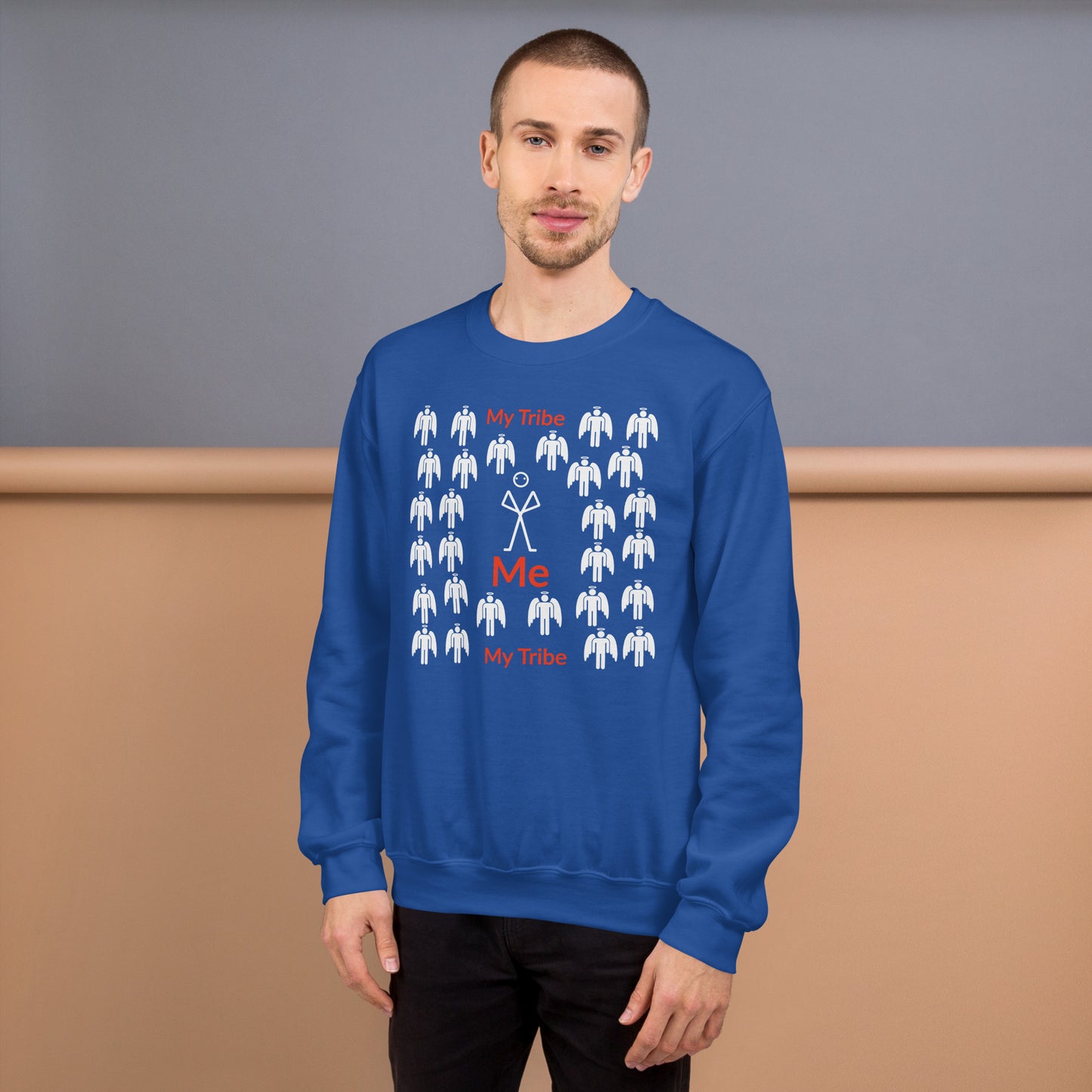 My Tribe Inspirational Sweatshirt - White Print