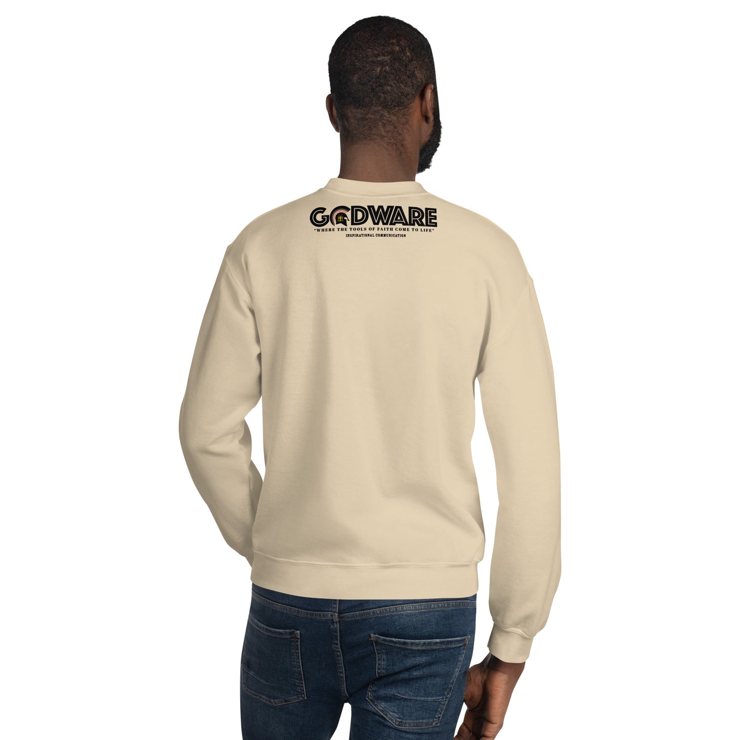 Prayer crew neck Sweatshirt - Black Print