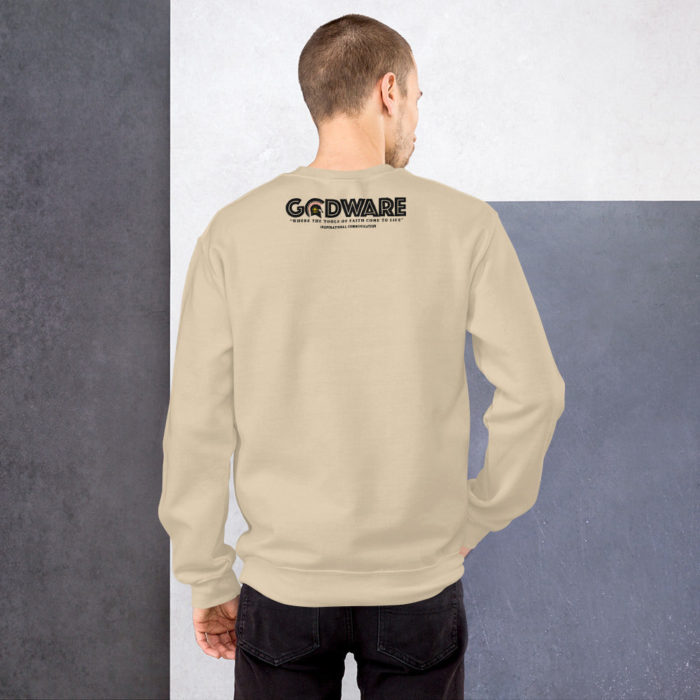 Praise crew neck Sweatshirt - Black Print