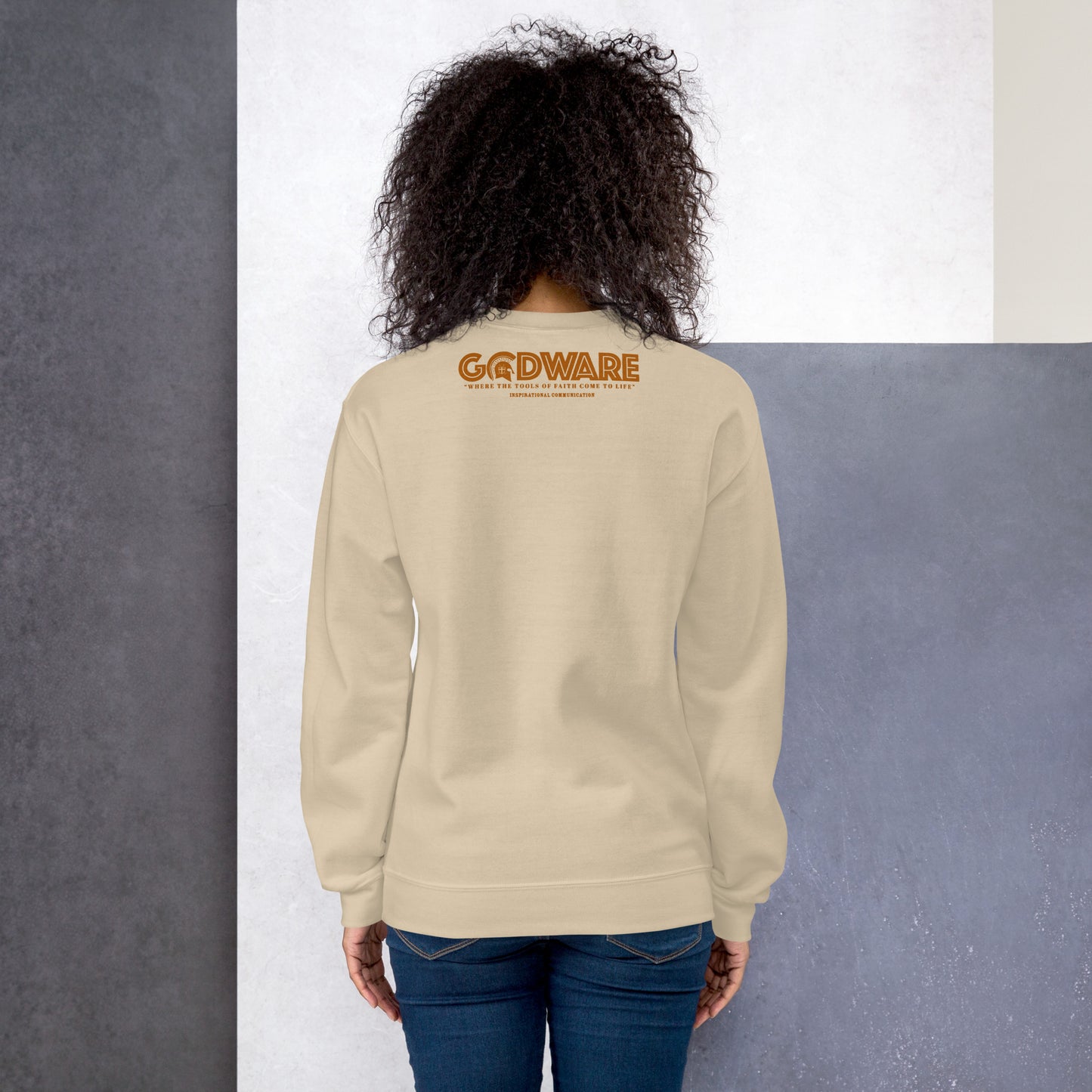 Prayer crew neck Sweatshirt - Wheat print