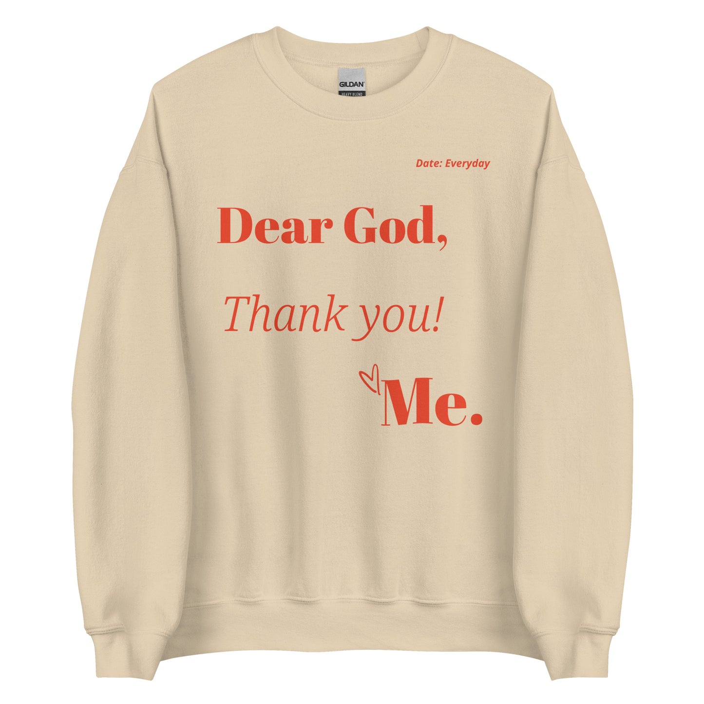 Dear God Unisex Sweatshirt - Red Print
