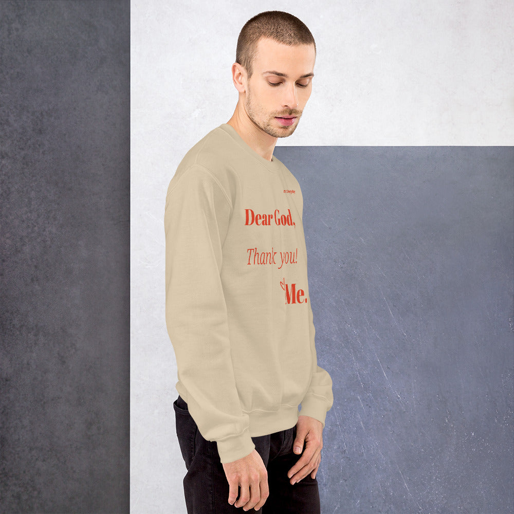 Dear God Unisex Sweatshirt - Red Print