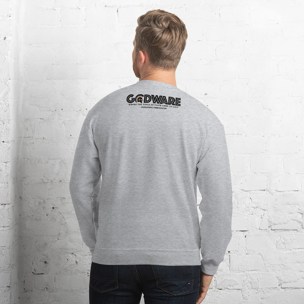 Praise crew neck Sweatshirt - Black Print