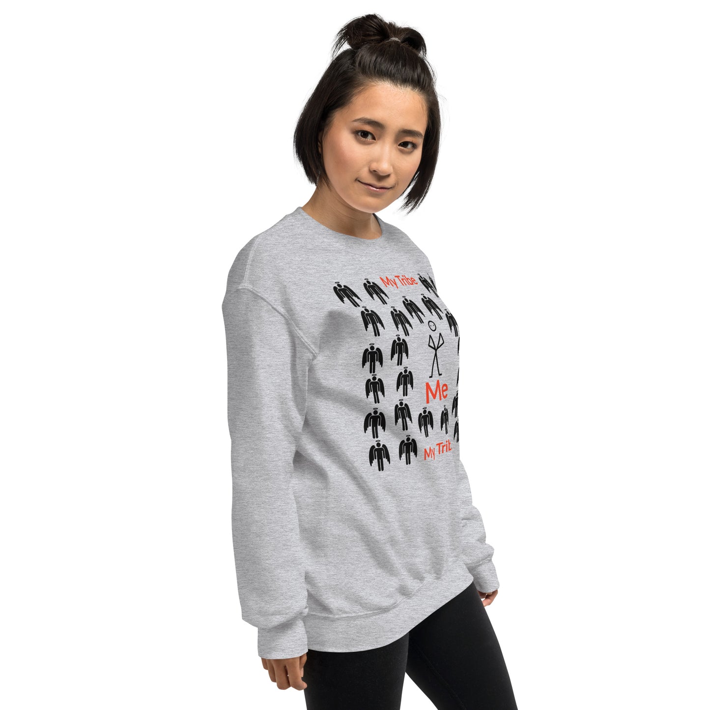 My Tribe Inspirational Sweatshirt - Black print