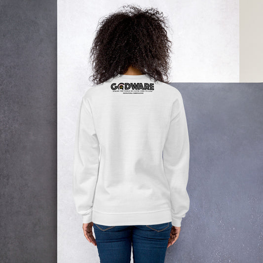Prayer Unisex Crew Neck Sweatshirt – Black Print | Christian Apparel | GodWare
