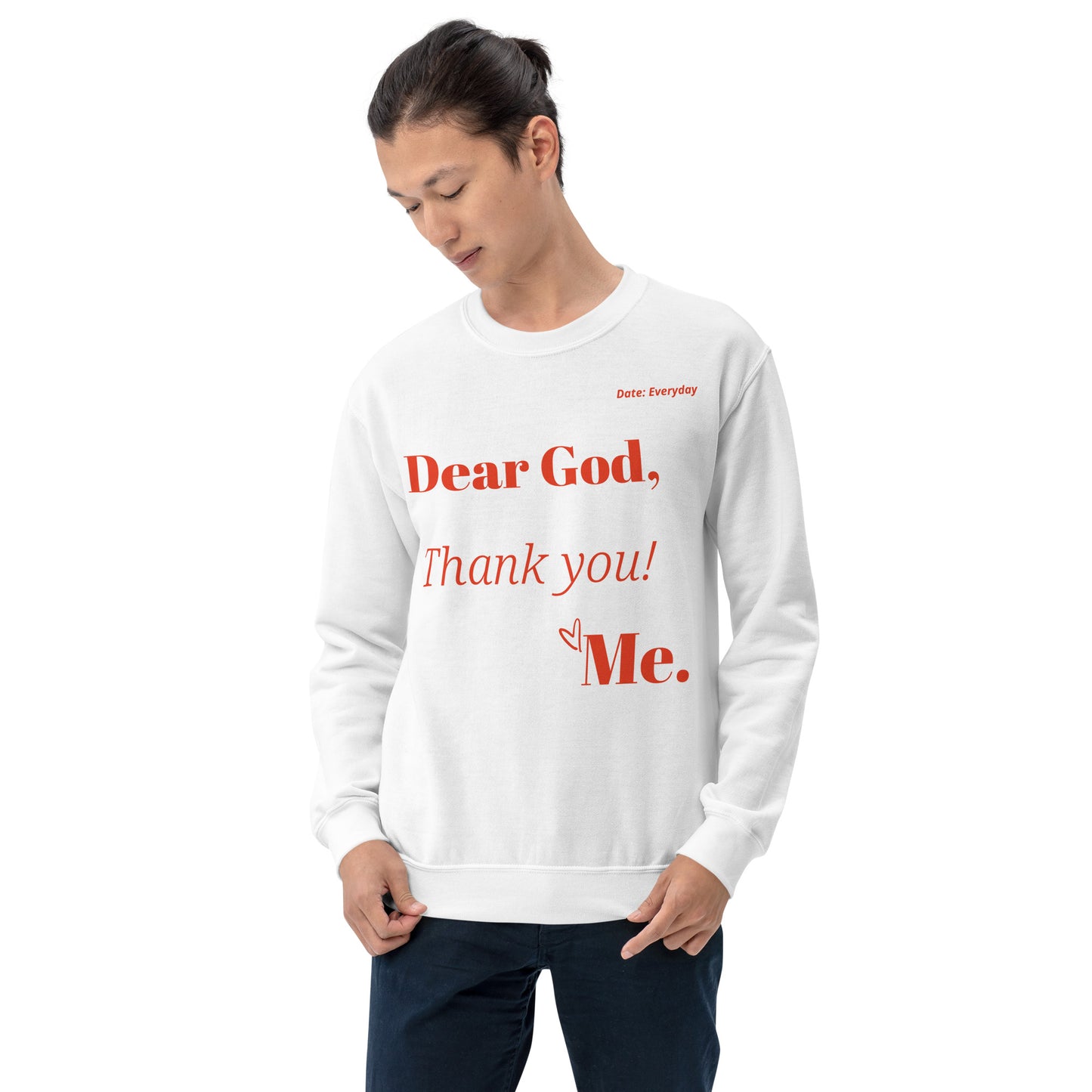 Dear God Unisex Sweatshirt - Red Print