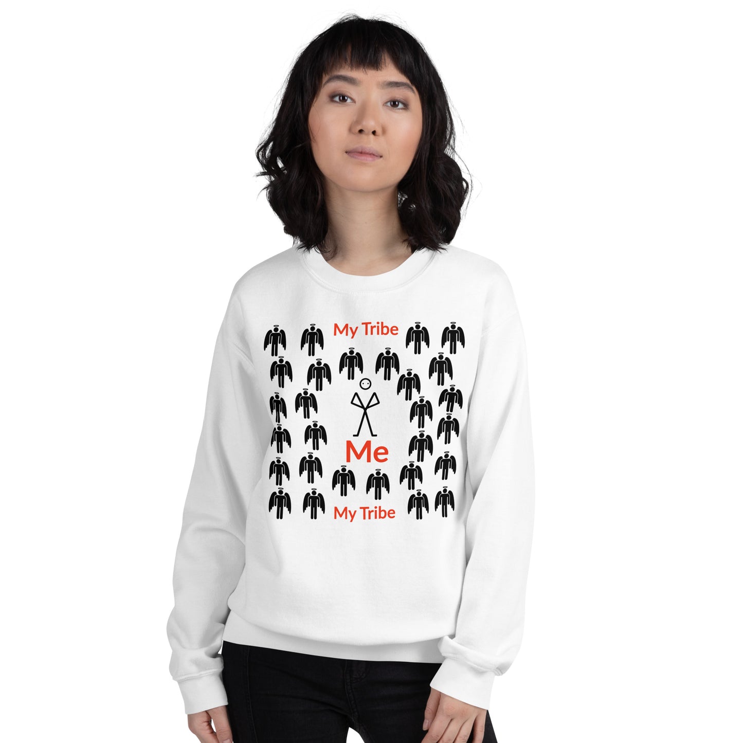 My Tribe Inspirational Sweatshirt - Black print
