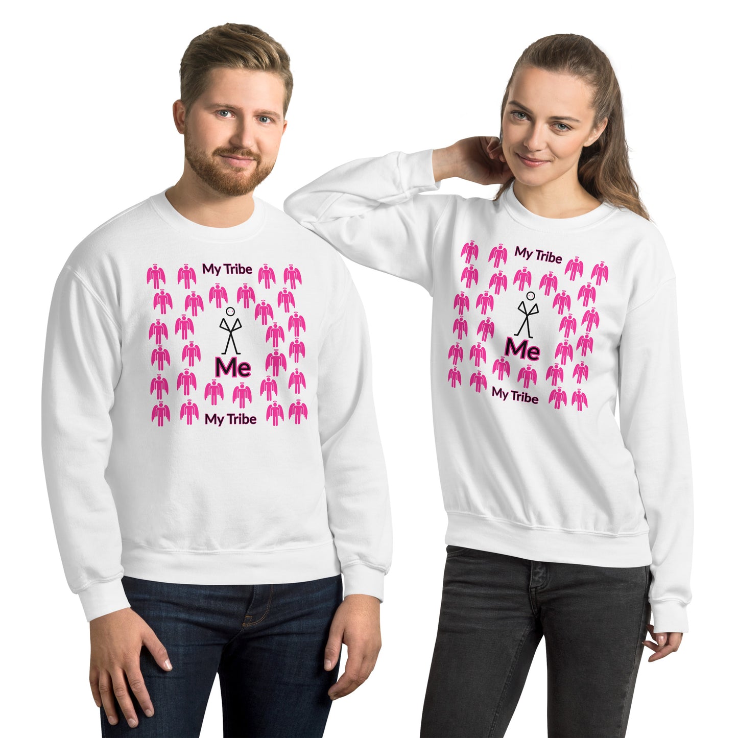 My Tribe Inspirational Sweatshirt - Pink Print