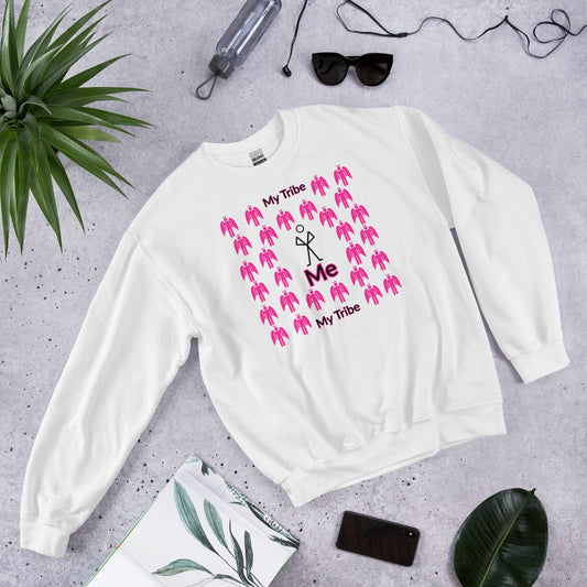 My Tribe Inspirational Sweatshirt - Pink Print
