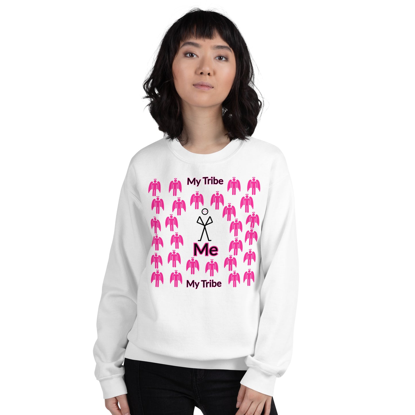 My Tribe Inspirational Sweatshirt - Pink Print