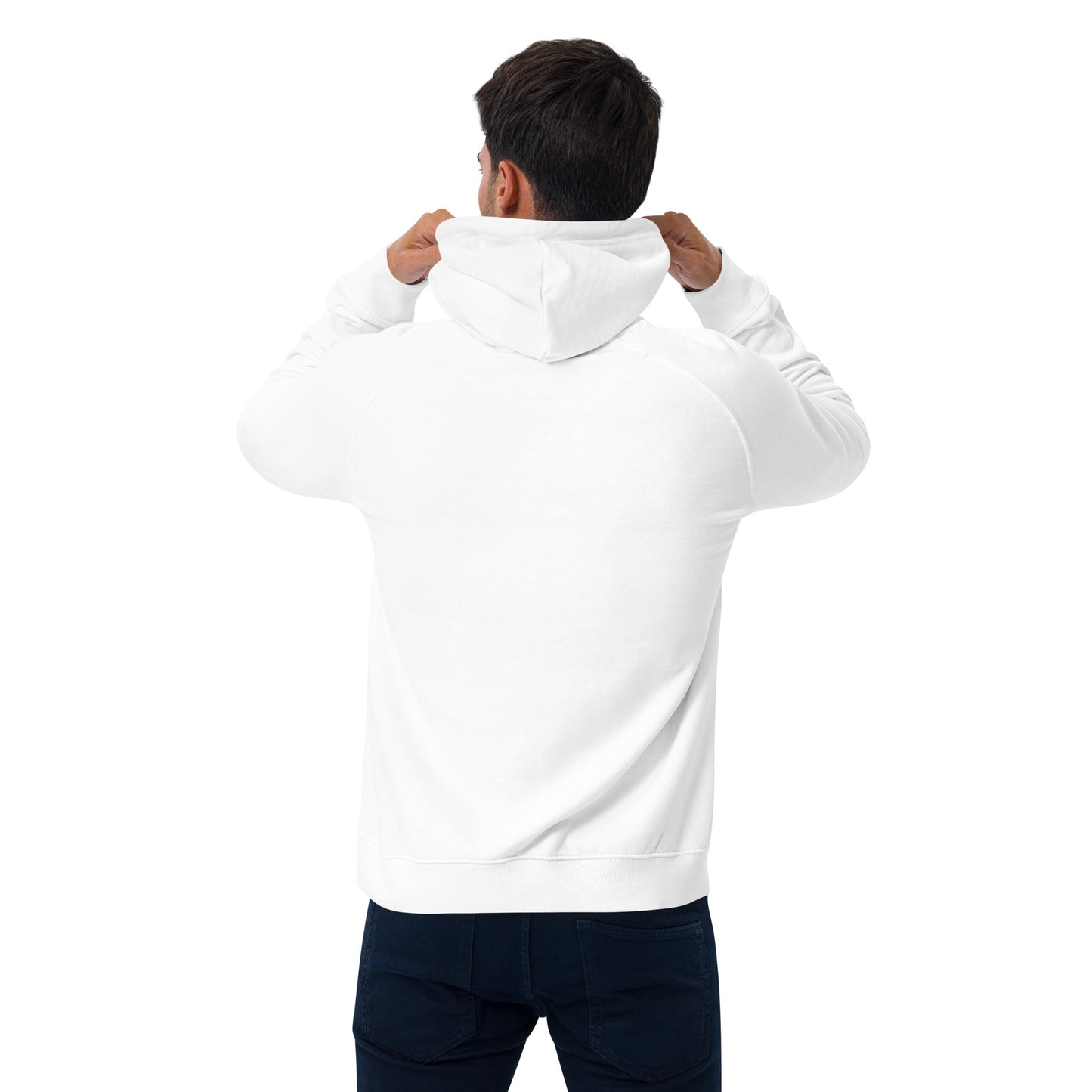 I Love you organic cotton hoodie-black print