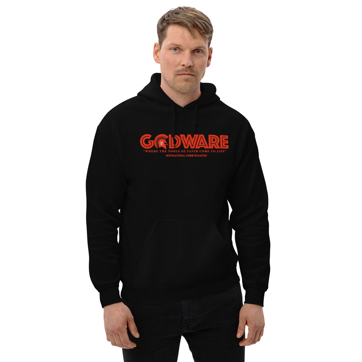 Godware Logo Unisex Hoodie - Red print
