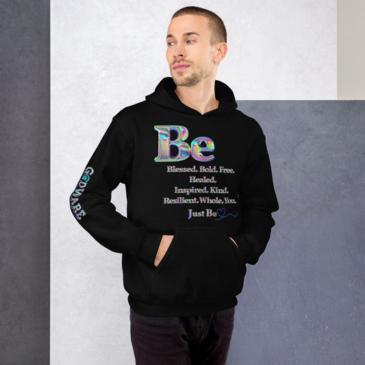 Be Inspired Unisex Hoodie - Iridescent matte print