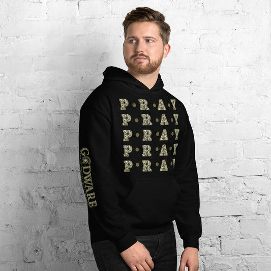 Pray Unisex Hoodie - Camo Multi