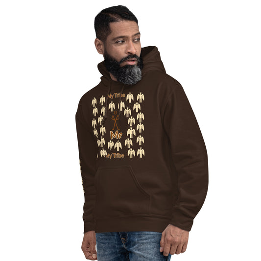 My Tribe Unisex Hoodie - Earthtone print