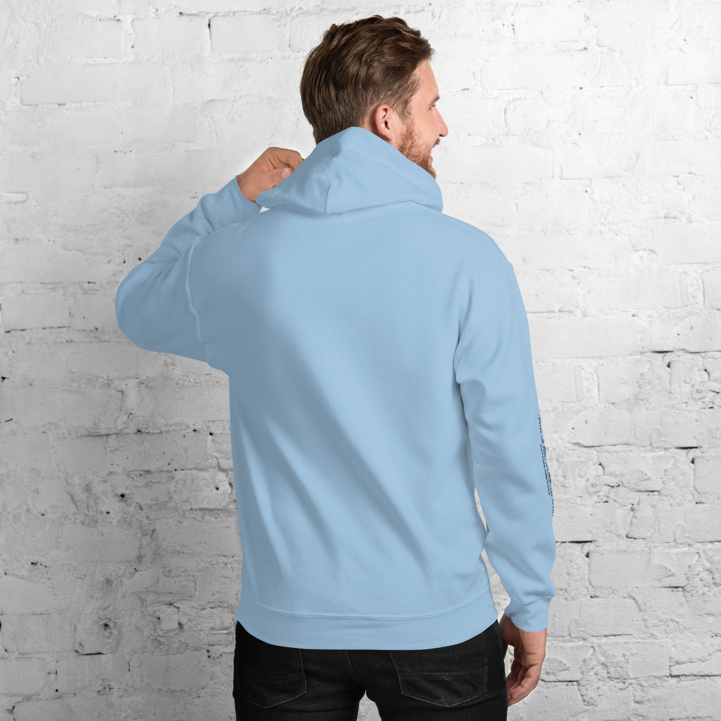 Make Sense Unisex Hoodie - Black print