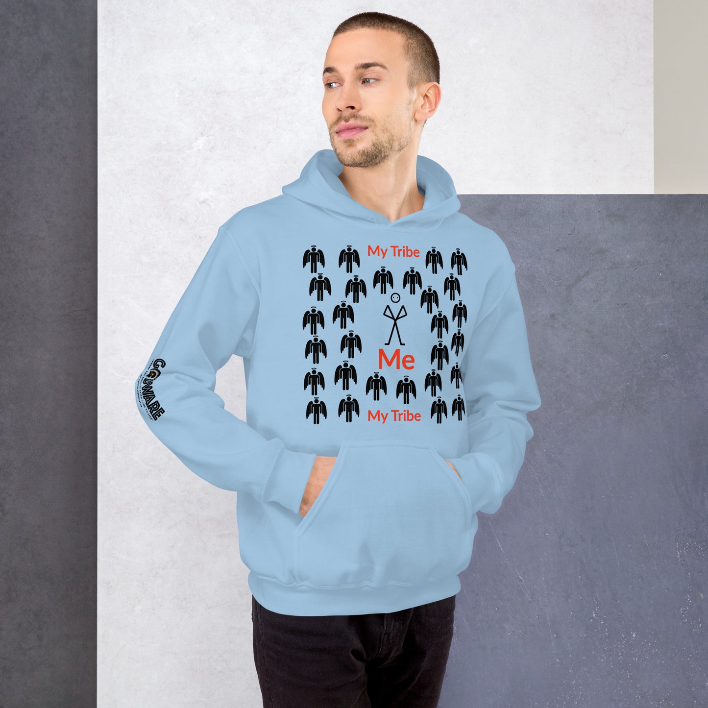 My Tribe Unisex Hoodie - Black Print