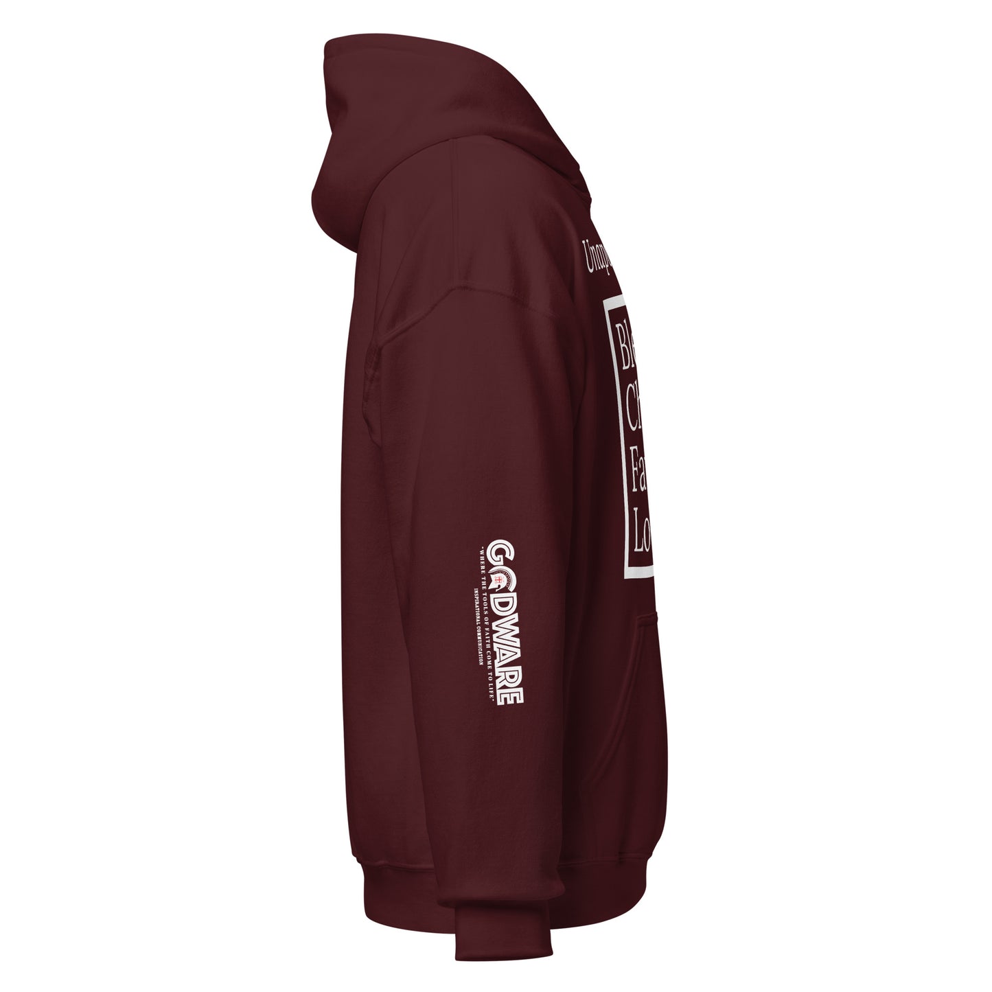 Unapologetic Unisex Hoodie - White Print