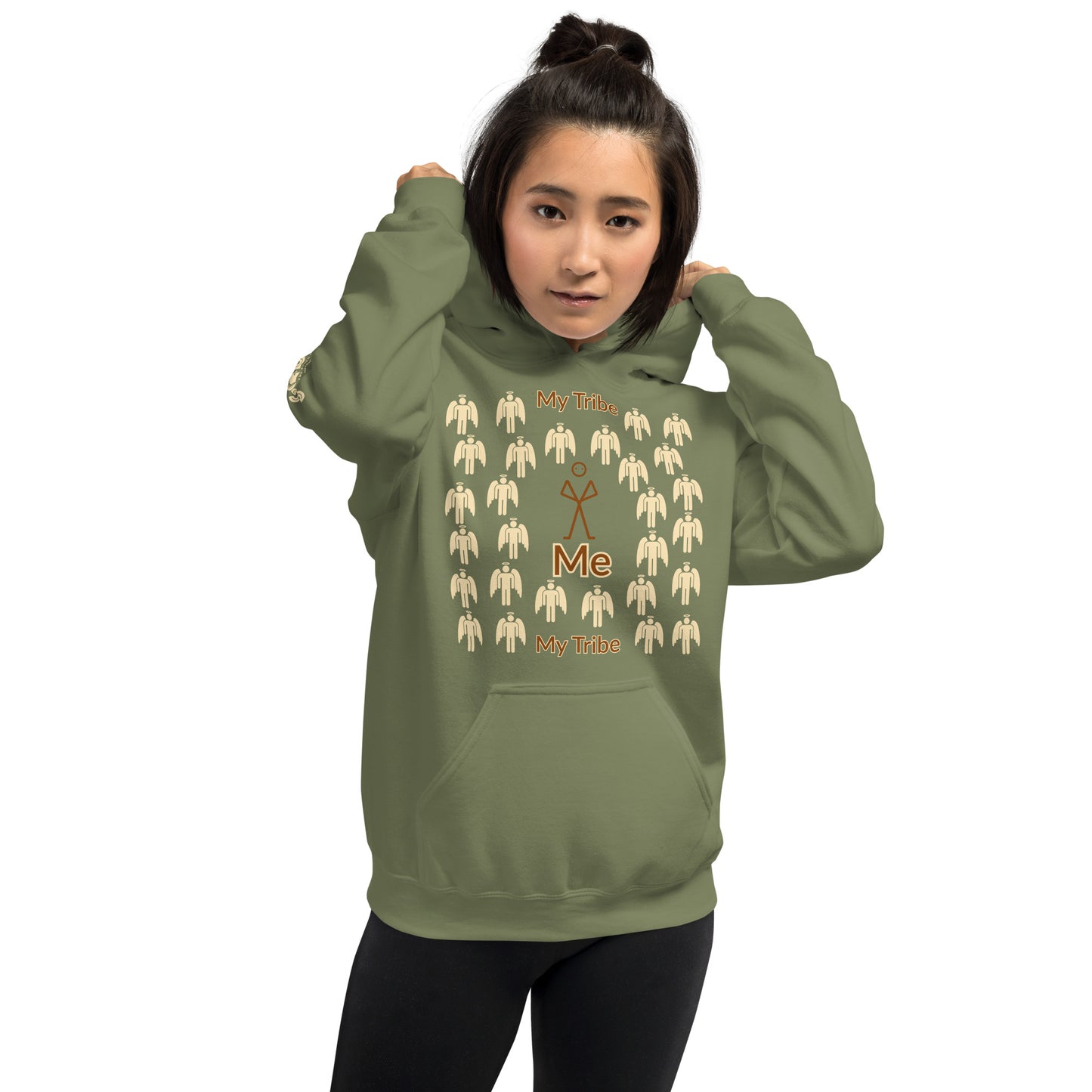 My Tribe Unisex Hoodie - Earthtone print