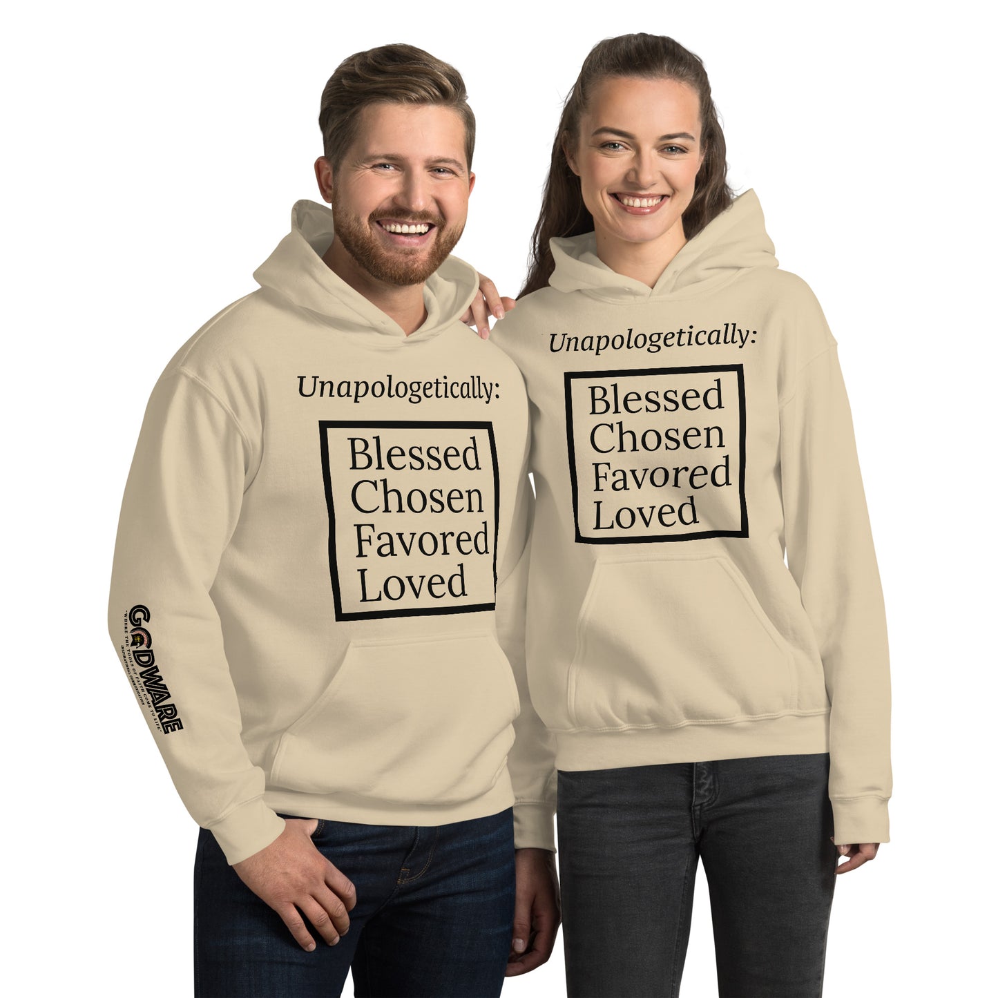 Unapologetic Unisex Hoodie - Black Print