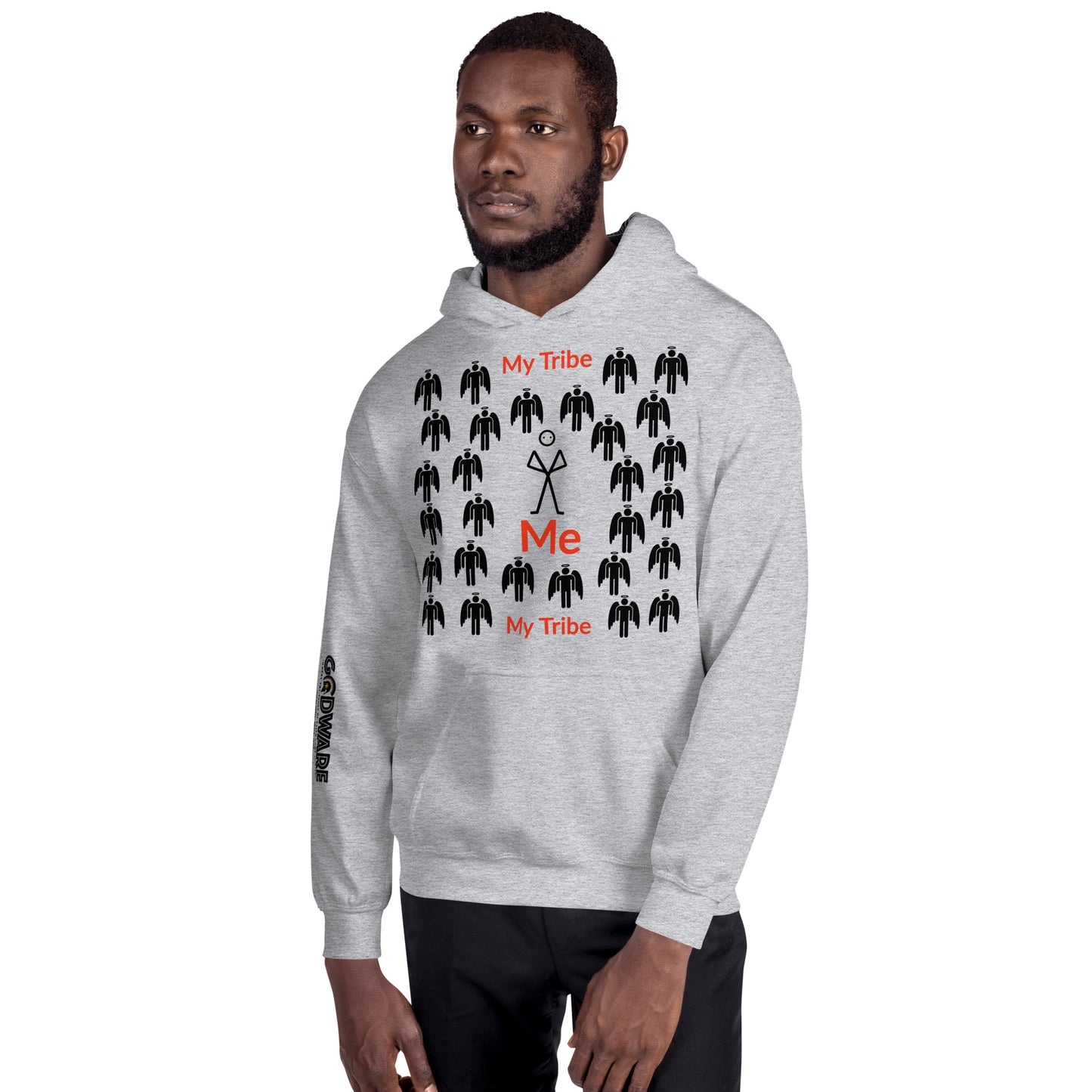 My Tribe Unisex Hoodie - Black Print