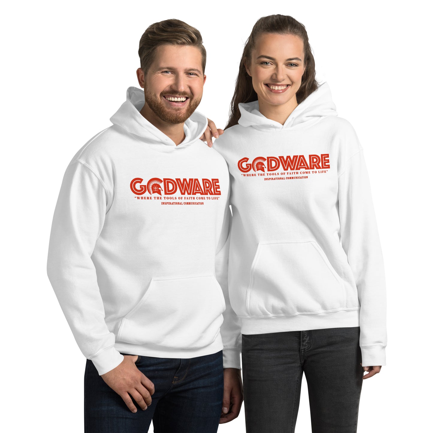 Godware Logo Unisex Hoodie - Red print